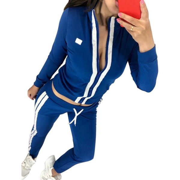 2020 women's casual 2 pieces outfits striped bodycon sweatsuits tracksuits set long sleeve pants spotrts set gym clothing, White;red
2020 women's casual 2 pieces outfits striped bodycon sweatsuits tracksuits set long sleeve pants spotrts set gym clothing, White;red