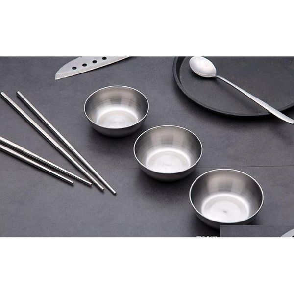 100pcs stainless steel sauce dish kitchen soy sauce small dish dip plate seasoning bowl connt contain sqcyay toys2010
100pcs stainless steel sauce dish kitchen soy sauce small dish dip plate seasoning bowl connt contain sqcyay toys2010
