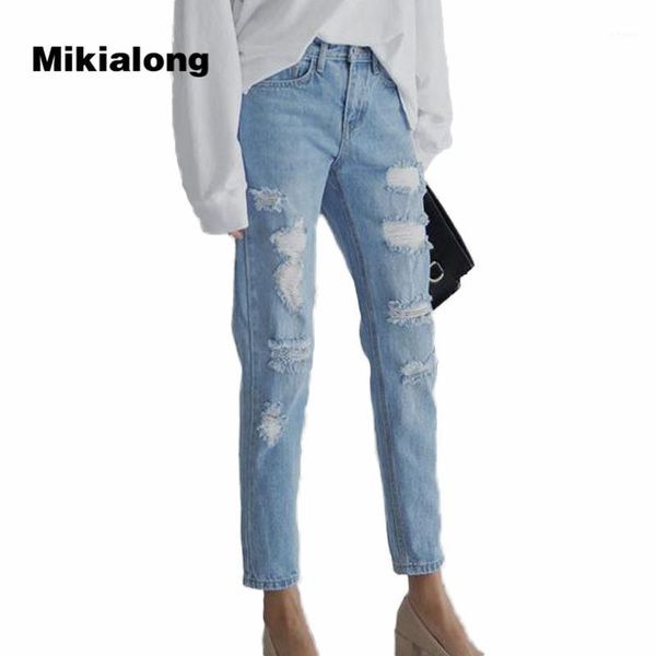 2017 autumn high waist hole ripped jeans for women fashion boyfriend jeans femme denim nine cents trousers women pants1, Blue
2017 autumn high waist hole ripped jeans for women fashion boyfriend jeans femme denim nine cents trousers women pants1, Blue