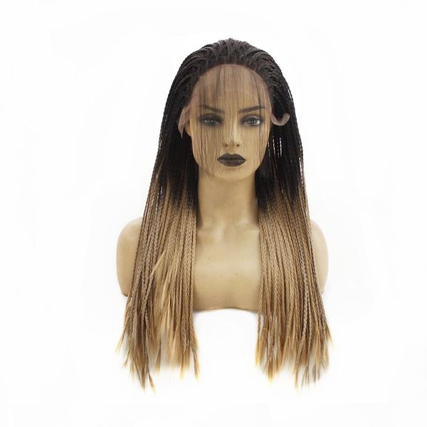мода dark roots ombre blonde long плетеных высокая температура синтетических волокно волосы парик фронт шнурок box плетенка парики для женщи, Black
мода dark roots ombre blonde long плетеных высокая температура синтетических волокно волосы парик фронт шнурок box плетенка парики для женщи, Black