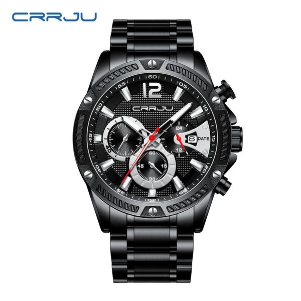 crrju watches 2283 mens sport waterproof quartz watches men all steel army military reloj wristatch business wristwatches relogio masculino, Slivery;brown
crrju watches 2283 mens sport waterproof quartz watches men all steel army military reloj wristatch business wristwatches relogio masculino, Slivery;brown