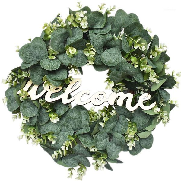 new artificial eucalyptus leaves decorations wreath christmas wreath holiday decor with welcome wood board1
new artificial eucalyptus leaves decorations wreath christmas wreath holiday decor with welcome wood board1