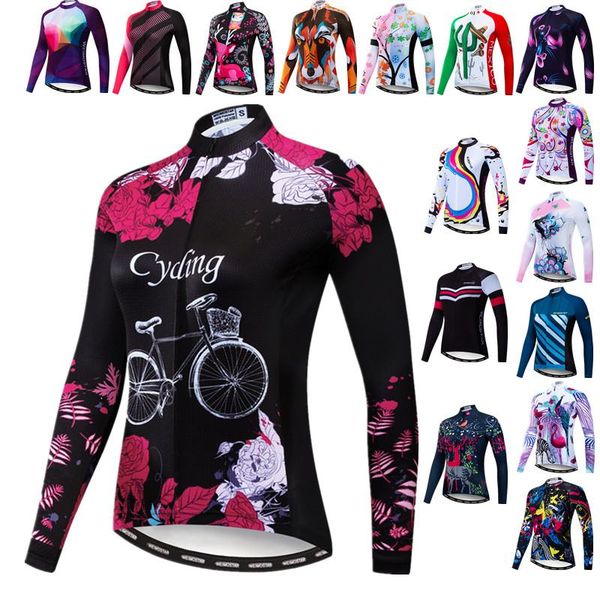 racing jackets weimostar women's cycling jersey long sleeve bicycle wear clothes mountain bike female clothing, Black;red
racing jackets weimostar women's cycling jersey long sleeve bicycle wear clothes mountain bike female clothing, Black;red