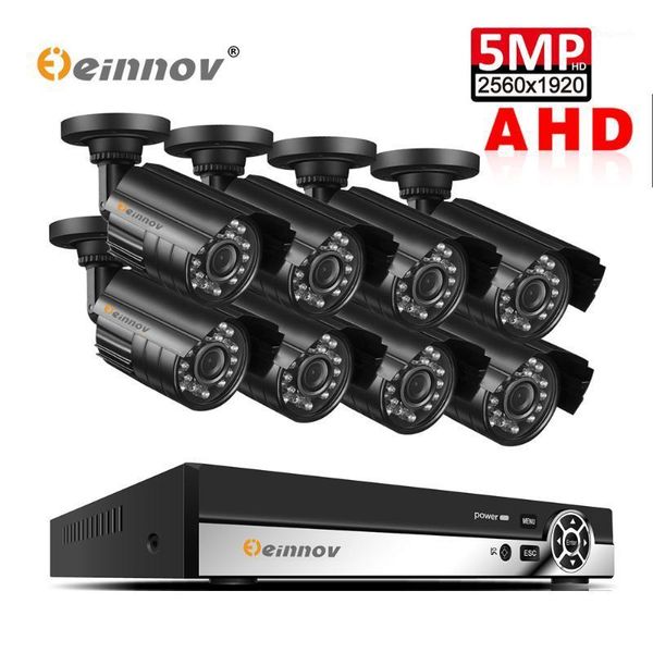 einnov 5mp outdoor video surveillance camera security system 8ch ahd nvr cctv set h.264+ ir leds waterproor remote control hd1
einnov 5mp outdoor video surveillance camera security system 8ch ahd nvr cctv set h.264+ ir leds waterproor remote control hd1