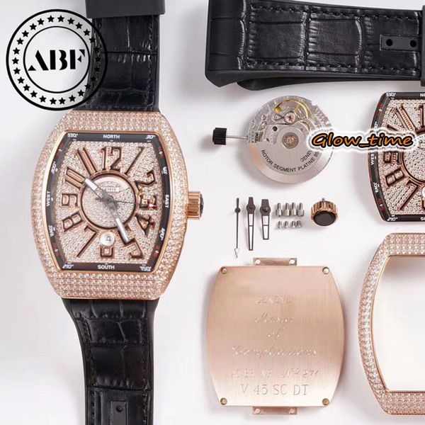 upgraded abf version vanguard v 45 sc dt diamond date dial eta 2824 automatic 28800vph mens watch rose gold diamonds case leather watches, Slivery;brown
upgraded abf version vanguard v 45 sc dt diamond date dial eta 2824 automatic 28800vph mens watch rose gold diamonds case leather watches, Slivery;brown