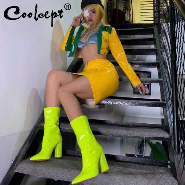 coolcept women candy colors comfortable high heels mid calf boots winter fashion shoes woman female botas size 35-40, Black
coolcept women candy colors comfortable high heels mid calf boots winter fashion shoes woman female botas size 35-40, Black