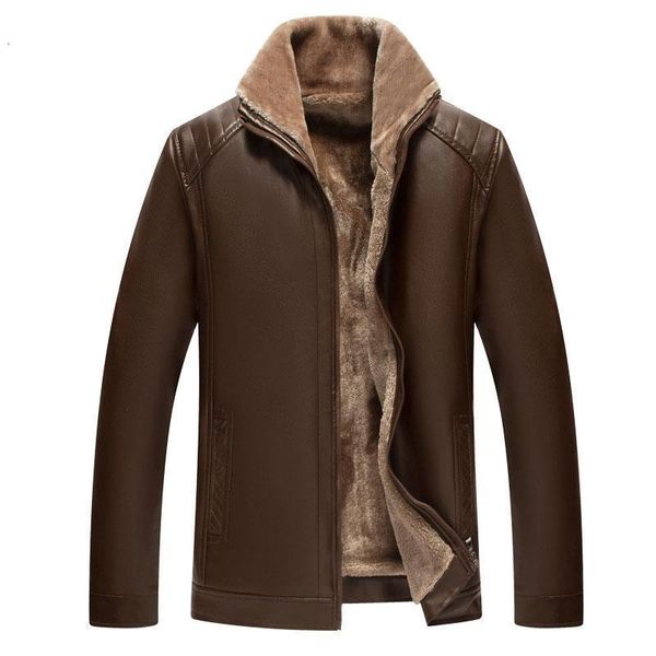 2021 men casual loose leather coat thick jackets winter warm plus velvet shearling outerwear zipper size m-3xl, Black
2021 men casual loose leather coat thick jackets winter warm plus velvet shearling outerwear zipper size m-3xl, Black