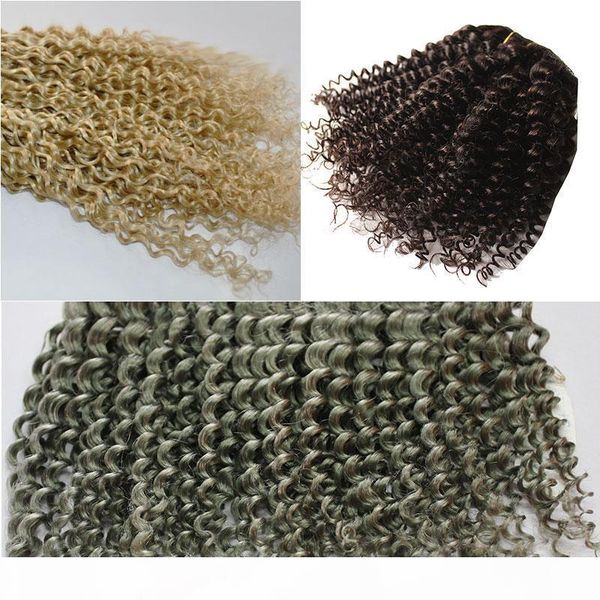 100g 120g blonde gray afro kinky curly clip in human hair extensions brazilian mongolian 100% remy hair 120g set, color 1# & 4# option, Black
100g 120g blonde gray afro kinky curly clip in human hair extensions brazilian mongolian 100% remy hair 120g set, color 1# & 4# option, Black