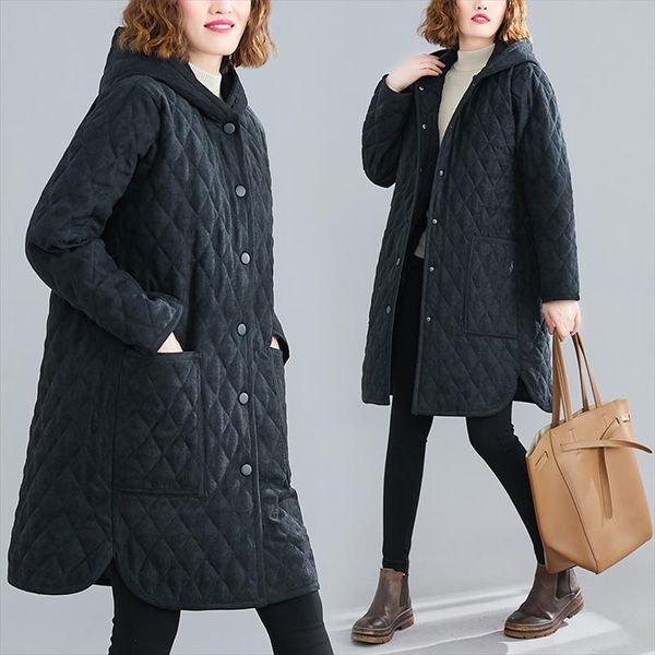women long outerwear turtleneck cotton ladies elegant vestidos plus size female clothes pleated loose autumn winter coat mujer, Black
women long outerwear turtleneck cotton ladies elegant vestidos plus size female clothes pleated loose autumn winter coat mujer, Black