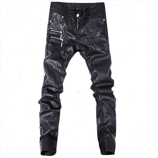 2019 trend new black slim leather pants personality zipper stitching leather pants fashion youth motorcycle leather pants male
2019 trend new black slim leather pants personality zipper stitching leather pants fashion youth motorcycle leather pants male