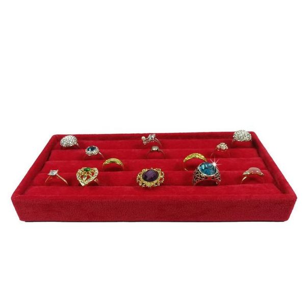 brand new velvet ring holder jewelry earring display organizer storage case red velvet cufflinks ring storage box tray 11*22*3 cm frcs2, Black
brand new velvet ring holder jewelry earring display organizer storage case red velvet cufflinks ring storage box tray 11*22*3 cm frcs2, Black