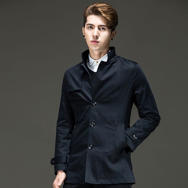 quality clothing fall of 2019 new casual stand collar medium length windbreaker coat men's 8981, Tan;black
quality clothing fall of 2019 new casual stand collar medium length windbreaker coat men's 8981, Tan;black