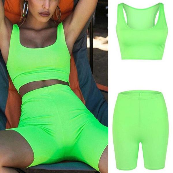 2pcs women yoga set sportswear sleeveless crop vest tank shorts fluorescent green summer kg-294, White;red
2pcs women yoga set sportswear sleeveless crop vest tank shorts fluorescent green summer kg-294, White;red