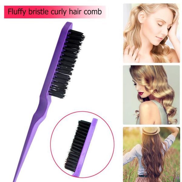 professional natural boar bristle hair fluffy brush plastic handle barber hair styling hairdressing comb bristle ha jllabm, Silver
professional natural boar bristle hair fluffy brush plastic handle barber hair styling hairdressing comb bristle ha jllabm, Silver