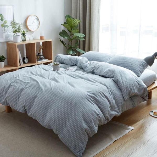 svetanya grey lines white knitted cotton bedding set soft warm linens single king flat fitted sheet pillowcase duvet cover
svetanya grey lines white knitted cotton bedding set soft warm linens single king flat fitted sheet pillowcase duvet cover