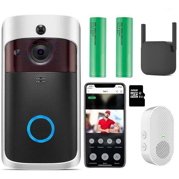 wifi doorbell smart ip video intercom wi-fi video door phone door bell camera for apartments ir alarm wireless security camera1
wifi doorbell smart ip video intercom wi-fi video door phone door bell camera for apartments ir alarm wireless security camera1
