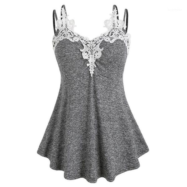 plus size marled lace insert camis sleeveless spaghetti strap tanks v-neck women summer vintage a-line camis1, White
plus size marled lace insert camis sleeveless spaghetti strap tanks v-neck women summer vintage a-line camis1, White