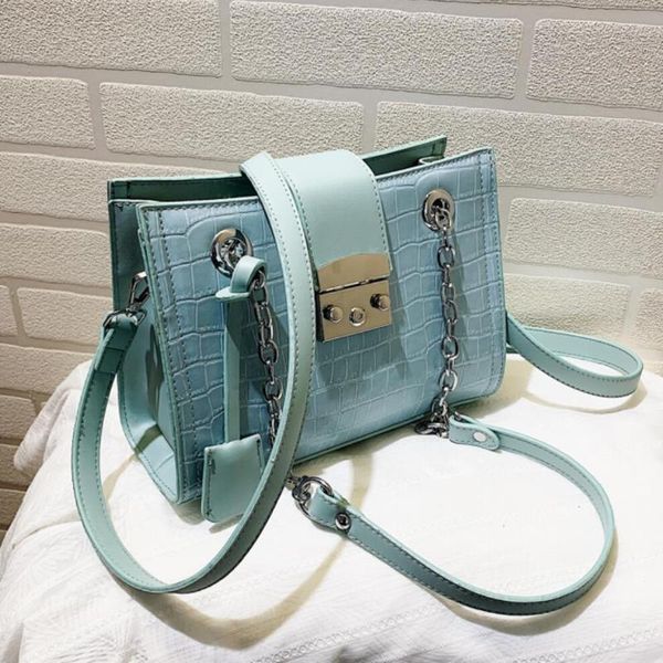 shoulder bags crocodile pattern square tote bag 2021 high-quality pu leather women's designer handbag lock chain messenger
shoulder bags crocodile pattern square tote bag 2021 high-quality pu leather women's designer handbag lock chain messenger