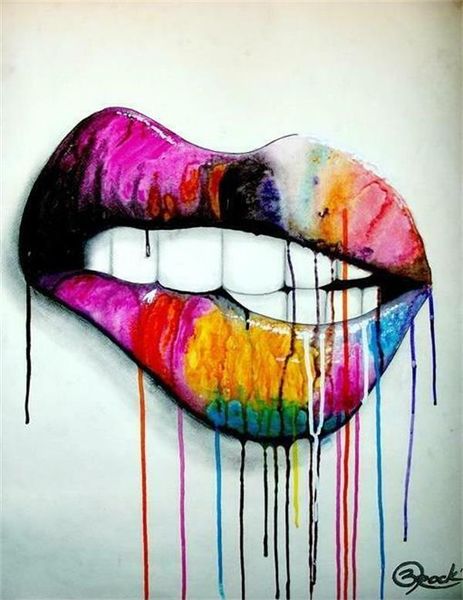 colorful mouth home decor handpainted &hd print oil painting on canvas wall art canvas pictures , f210107 
colorful mouth home decor handpainted &hd print oil painting on canvas wall art canvas pictures , f210107