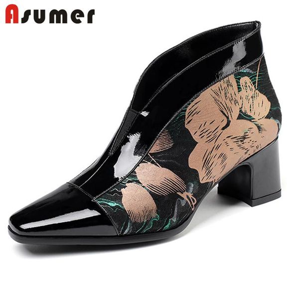 asumer 2020 new arrival women pumps print square toe patent leather ethnic style elegant dress party shoes woman high heels, Black
asumer 2020 new arrival women pumps print square toe patent leather ethnic style elegant dress party shoes woman high heels, Black