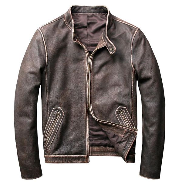 women's leather & faux 2021 plus size 5xl men's vintage genuine jackets gray cowhide motorcycle real coat for male, Black
women's leather & faux 2021 plus size 5xl men's vintage genuine jackets gray cowhide motorcycle real coat for male, Black