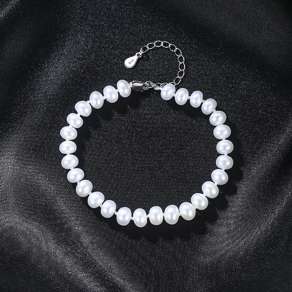 gb flat natural freshwater pearl bracelet fashion classic female hand accessories 6-7mm pearl beads bangles for women, Black
gb flat natural freshwater pearl bracelet fashion classic female hand accessories 6-7mm pearl beads bangles for women, Black