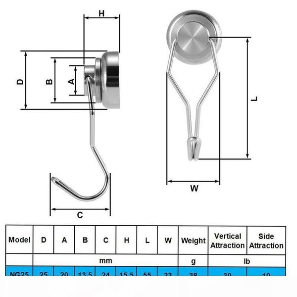 swivel swing powerful magnetic hooks,strong heavy duty neodymium magnet hooks - great for your refrigerator and other magnetic
swivel swing powerful magnetic hooks,strong heavy duty neodymium magnet hooks - great for your refrigerator and other magnetic