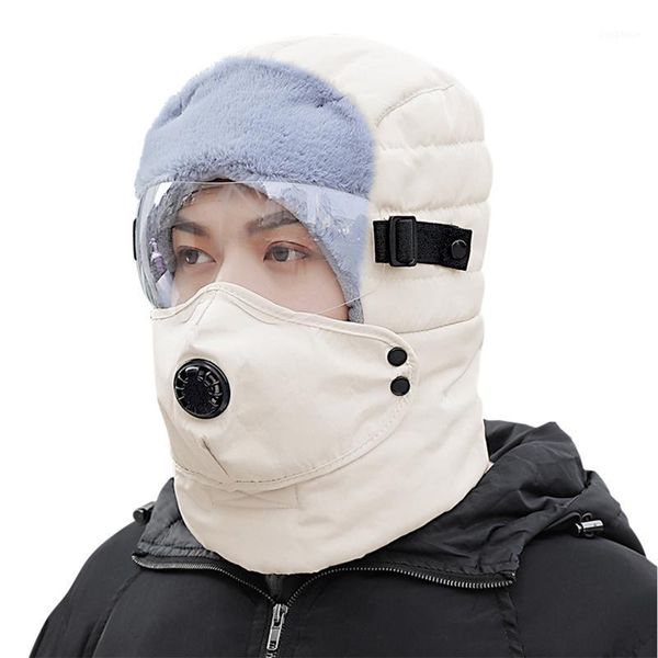 outdoor hats winter warm ushanka hat waterproof bomber windproof thermal fur trapper cap with face mask glasses for men women 1, Black;white
outdoor hats winter warm ushanka hat waterproof bomber windproof thermal fur trapper cap with face mask glasses for men women 1, Black;white