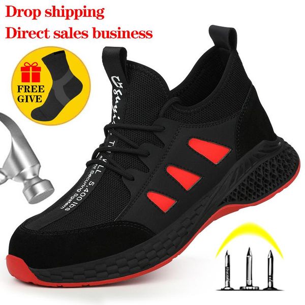 male work sneakers steel toe shoes men boots safety shoes men construction work safety boots lightweight winter, Black
male work sneakers steel toe shoes men boots safety shoes men construction work safety boots lightweight winter, Black