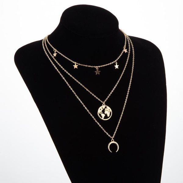 2020 vintage star map moon necklace for women fashion gold color necklace multiple layers pendant long necklaces boho jewelry, Silver
2020 vintage star map moon necklace for women fashion gold color necklace multiple layers pendant long necklaces boho jewelry, Silver