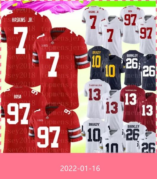 7 dwayne haskins jr ohio state buckeyes 97 nick bosa jersey mens red white college football jerseys 13 tua tagovailoa 10 tom brady, Black
7 dwayne haskins jr ohio state buckeyes 97 nick bosa jersey mens red white college football jerseys 13 tua tagovailoa 10 tom brady, Black