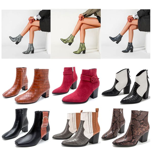 fashion winter womens boots red black brown leopard snake print thick-heeled bow ladies boots 5cm 8cm
fashion winter womens boots red black brown leopard snake print thick-heeled bow ladies boots 5cm 8cm