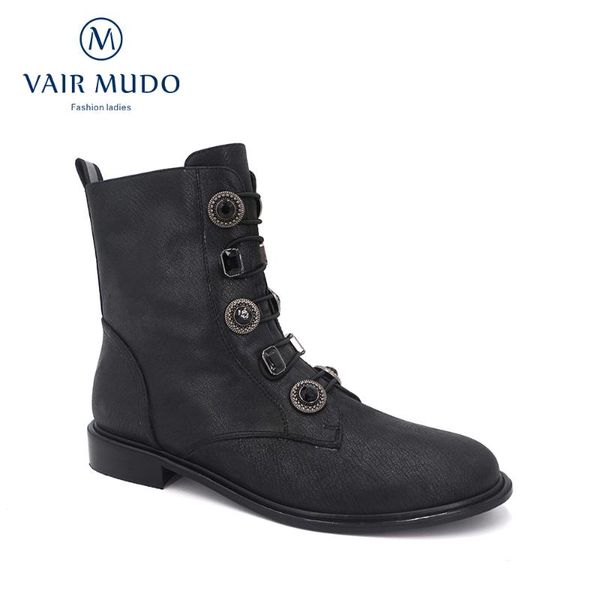 vair mudo autumn winter genuine women ankle boots shoes ladies russian style fashion boots lace up female shoes women dx126, Black
vair mudo autumn winter genuine women ankle boots shoes ladies russian style fashion boots lace up female shoes women dx126, Black