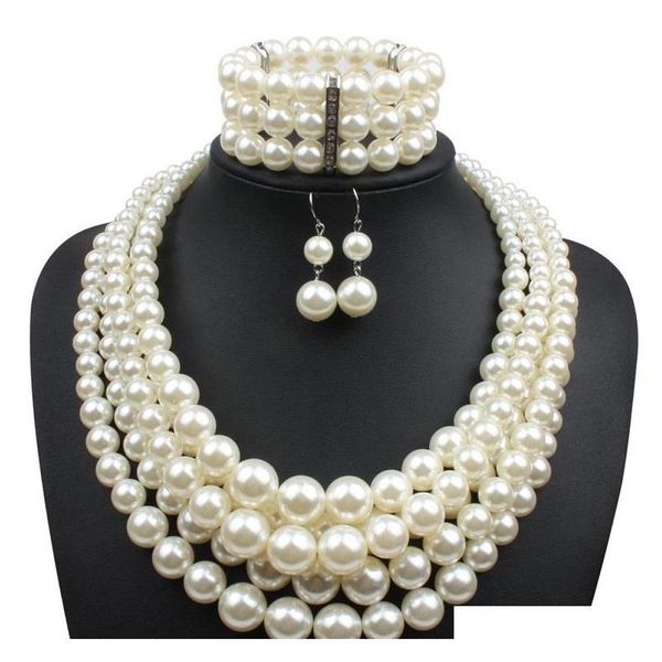 red imitation pearls bridal jewelry sets women fashion wedding gift classic ethnic collar choker necklace bracelet earring sets ng7bd, Black
red imitation pearls bridal jewelry sets women fashion wedding gift classic ethnic collar choker necklace bracelet earring sets ng7bd, Black
