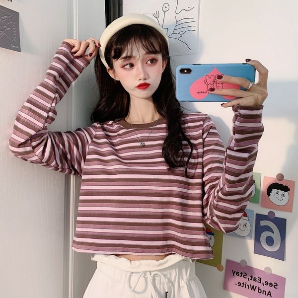 umiyl 6535 cotton autumn 2020 new jacket jacketjacket short open jacketkorean navel loose stripe long sleeve t-shirt women's short mino, White
umiyl 6535 cotton autumn 2020 new jacket jacketjacket short open jacketkorean navel loose stripe long sleeve t-shirt women's short mino, White