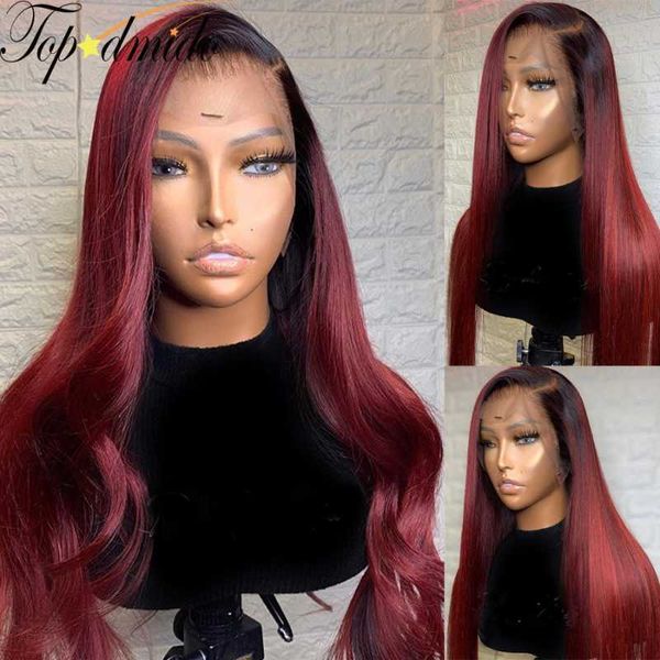 dmido 13x6 lace front wig with pre plucked hairline ombre color #1b 99j brazilian straight remy human hair wigs 150 density, Black;brown
dmido 13x6 lace front wig with pre plucked hairline ombre color #1b 99j brazilian straight remy human hair wigs 150 density, Black;brown