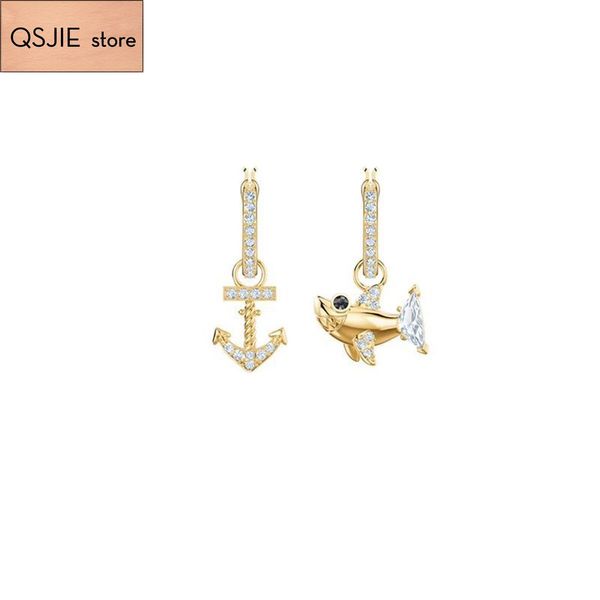 qsjie swa fashion underwater world shark anchor girl earrings charming fashion jewelry, Silver
qsjie swa fashion underwater world shark anchor girl earrings charming fashion jewelry, Silver