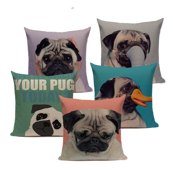 animals pug pillow case decorative pillow textil fashion dog throw cushions 45cmx45cm square sofa with 3d custom cushion cover
animals pug pillow case decorative pillow textil fashion dog throw cushions 45cmx45cm square sofa with 3d custom cushion cover