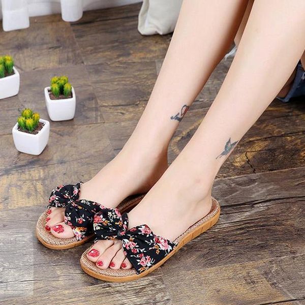 slippers 2021 women flax summer casual slides beach shoes ladies indoor linen bohemia floral bow flip flops sandals, Black
slippers 2021 women flax summer casual slides beach shoes ladies indoor linen bohemia floral bow flip flops sandals, Black