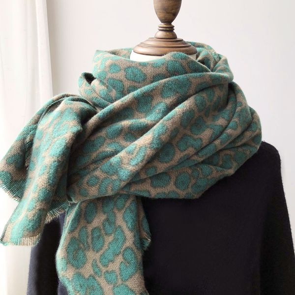 meibo foreign style butter fruit green scarf for women winter korean versatile foreign style leopard print long heavy shawl dual use, Blue;gray
meibo foreign style butter fruit green scarf for women winter korean versatile foreign style leopard print long heavy shawl dual use, Blue;gray