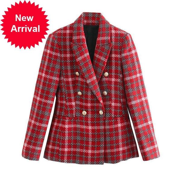 2021 new elegant autumn double plaid breasted female causal long sleeve tweed short office jacket ladies pocket blazer or84, Black
2021 new elegant autumn double plaid breasted female causal long sleeve tweed short office jacket ladies pocket blazer or84, Black