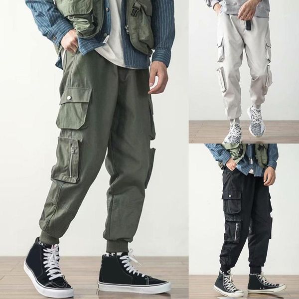 fashion men casual multi pockets ankle tied drawstring long cargo pants loose trousers men's workwear trousers for autumn1, Black
fashion men casual multi pockets ankle tied drawstring long cargo pants loose trousers men's workwear trousers for autumn1, Black