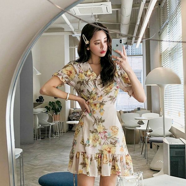 tp6kq women's 2020 summer new 3kdog product style v-neck waist lace up dress ruffle print chiffon dress korean, Black;gray
tp6kq women's 2020 summer new 3kdog product style v-neck waist lace up dress ruffle print chiffon dress korean, Black;gray