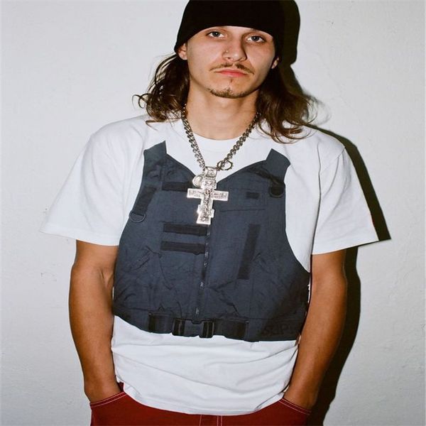 new fashion hip-hop men's short-sleeved t-shirt tactical vest printed street style t-shirt breathable tees asain size s-xl, White;black
new fashion hip-hop men's short-sleeved t-shirt tactical vest printed street style t-shirt breathable tees asain size s-xl, White;black