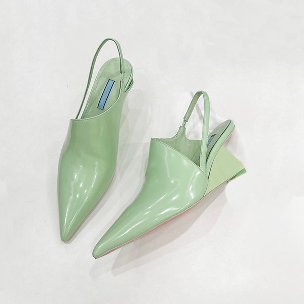 latest wedge heel sandals fashion patent leather back strap elastic band heeled womens shoes luxury designer 6.5cm high heels women sandal, Black
latest wedge heel sandals fashion patent leather back strap elastic band heeled womens shoes luxury designer 6.5cm high heels women sandal, Black