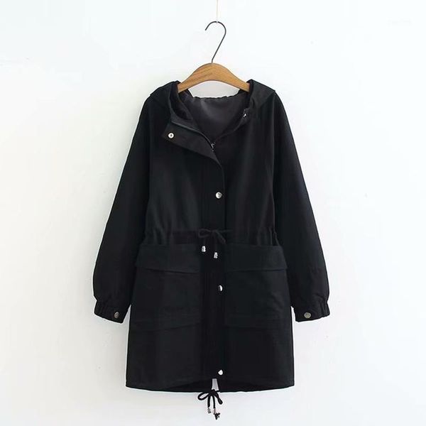 spring bomber jackets for women long female drawstring windbreaker coat 2020 korean jacket woman hooded plus size outerwear1, Black;brown
spring bomber jackets for women long female drawstring windbreaker coat 2020 korean jacket woman hooded plus size outerwear1, Black;brown