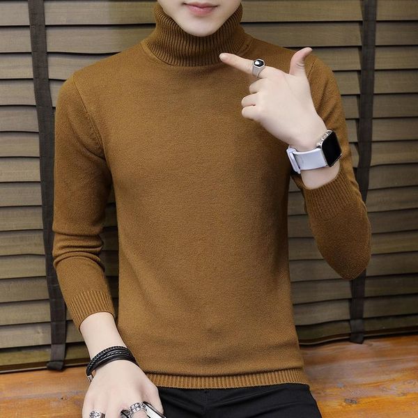 men's turtleneck sweater men's slim autumn and winter new casual winter korean knitwear handsome base shirt, White;black
men's turtleneck sweater men's slim autumn and winter new casual winter korean knitwear handsome base shirt, White;black