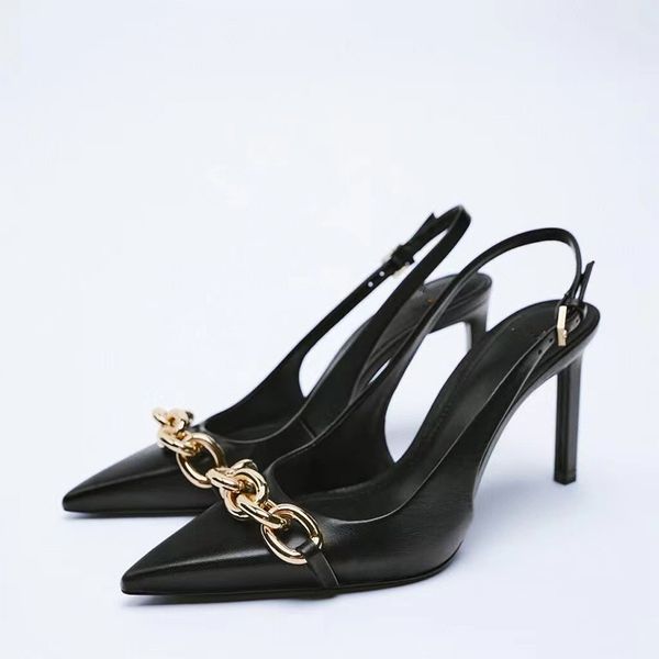 luxury designer shoes women slingback high heel spring new leather shoes fashion black chain pumps woman elegant party poi
luxury designer shoes women slingback high heel spring new leather shoes fashion black chain pumps woman elegant party poi