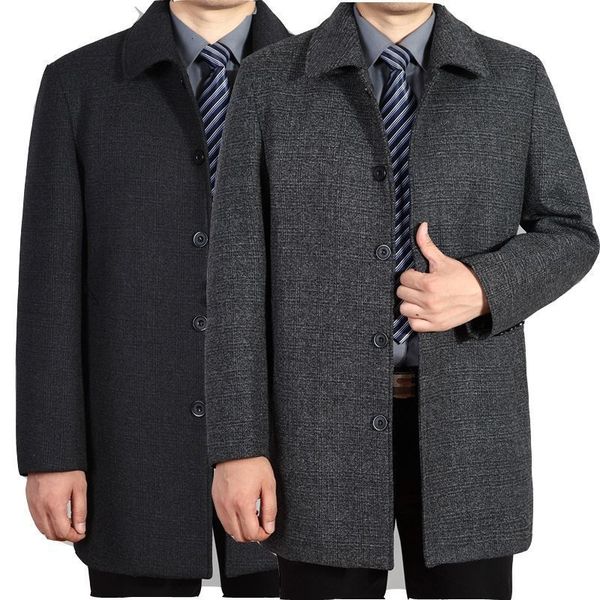 autumn winter and old men's woolen medium length thickened plus size middle-aged coat windbreaker father's suit, Tan;black
autumn winter and old men's woolen medium length thickened plus size middle-aged coat windbreaker father's suit, Tan;black
