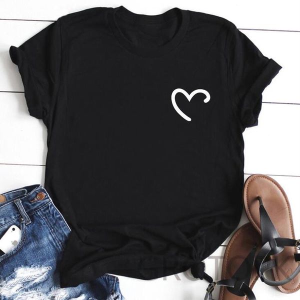 women's t-shirt harajuku love cotton t shirt female heart pattern print black shirts girls summer fashion clothes, White
women's t-shirt harajuku love cotton t shirt female heart pattern print black shirts girls summer fashion clothes, White